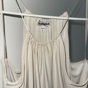 Express Flowy, Tan halter top.